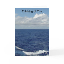 Denk aan je oceaanwitte wolken