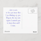 Denk aan je Ocean Sunset Briefkaart (Achterkant)