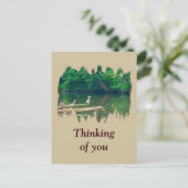 Denk aan je ochtend bij de Creek Briefkaart (Staand voorkant)