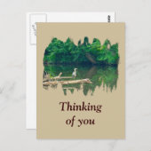 Denk aan je ochtend bij de Creek Briefkaart (Voorkant / Achterkant)