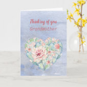 Denk aan je oma Waterverf Cactus Kaart (Gele Bloem)