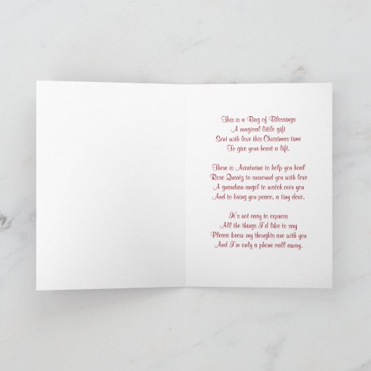 Denk aan je op de kerstavond Sympathiekaart Feestdagen Kaart (Binnen)