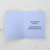 Denk aan je Paarse pasteien Foto op maat Kaart (Binnen)