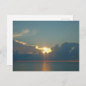 Denk aan je Pacific Sunset Photo Beach Briefkaart (Voorkant / Achterkant)