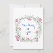 Denk aan je platte Kaart. (Voorkant)