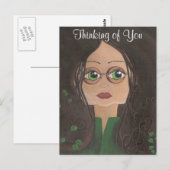 Denk aan je quantumcutie Ivy Briefkaart (Voorkant / Achterkant)