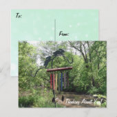 Denk aan je riviervloers, gewoon Gezegde Hi Briefkaart (Voorkant / Achterkant)