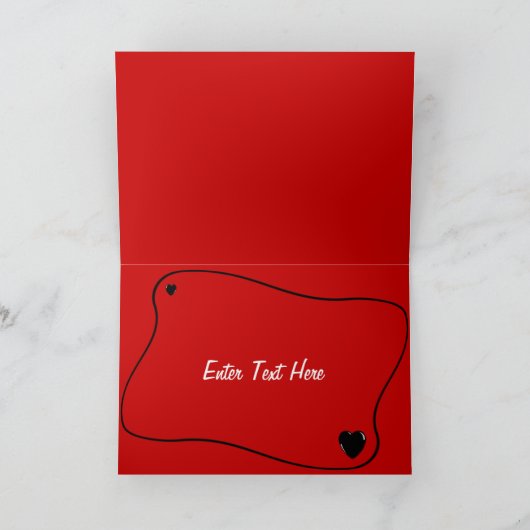 Denk aan je rode pop kaart (Binnen)