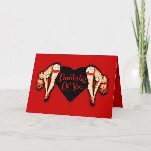 Denk aan je rode pop kaart (Voorkant)