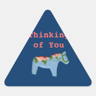Denk aan je Roos Dala Horse Sticker
