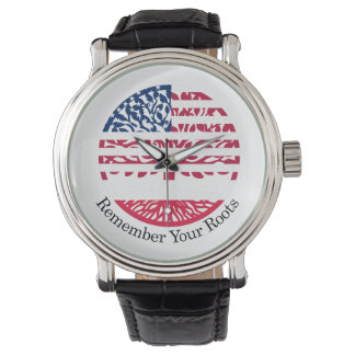 Denk aan je roots horloge