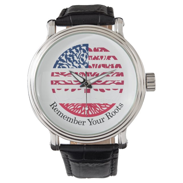 Denk aan je roots horloge (Voorkant)