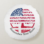 Denk aan je roots rond kussen (Voorkant)