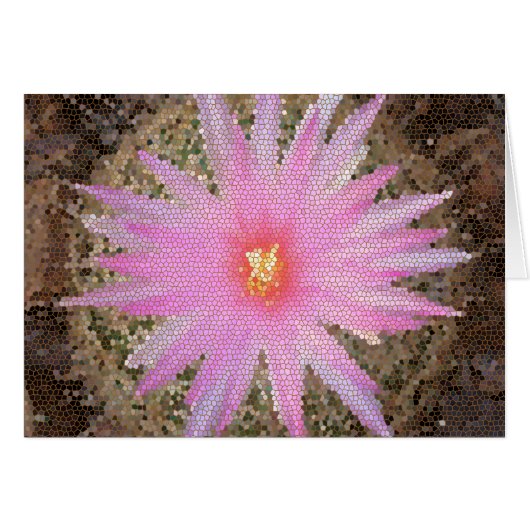 Denk aan je roze mozaïekbarrel Cactus Bloom (Voorkant Horizontaal)