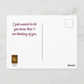 Denk aan je roze Paarse speciale zuster Briefkaart (Achterkant)