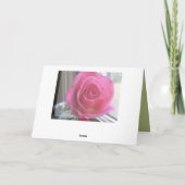 Denk aan je roze Rose Kaart (Achterkant)