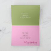 Denk aan je roze Rose Kaart (Binnen)