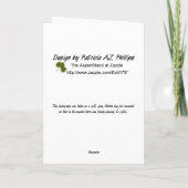 Denk aan je roze roze roze foto-sjabloon kaart (Achterkant)