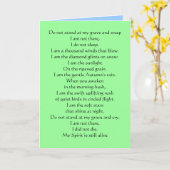 Denk aan je sympathiekaart kaart (Gele Bloem)