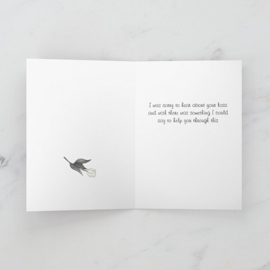 Denk aan je sympathiekaart kaart (Binnen)