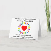 Denk aan je tante Doris Kaart (Achterkant)