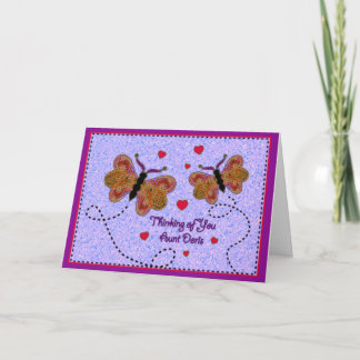 Denk aan je tante Doris Kaart