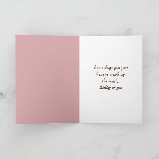 Denk aan je teddybeer kaart (Binnen)