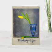 Denk aan je tulpen kaart (Voorkant)