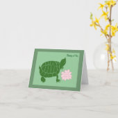 Denk aan je Turtle Note kaarten (Gele Bloem)