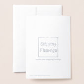 Denk aan je Typografie Folie Kaarten (Met envelop)