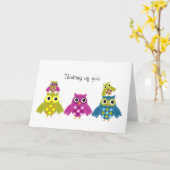 Denk aan je uil Kaart (Gele Bloem)