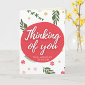 Denk aan je vakantiekaartje kaart (Gele Bloem)