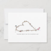 Denk aan je Valentijn Holiday Kaart (Voorkant)