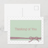 Denk aan je verbonden met een Briefkaart. Briefkaart (Voorkant / Achterkant)