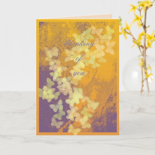 Denk aan je Verjaardag, Pasen, Beterschap, Goud Kaart (Gele Bloem)