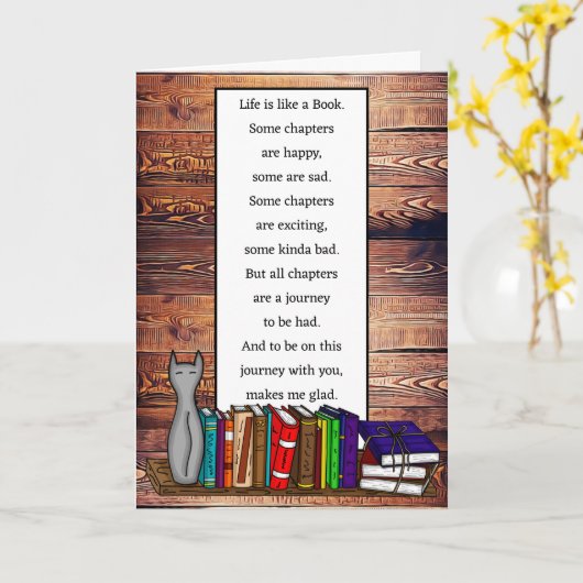 Denk aan je vriendschap kaart (Gele Bloem)