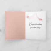 Denk aan je vrouw die op het strand loopt kaart (Binnen)