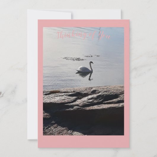 "Denk aan je" Wenskaart Bedankkaart (Voorkant)