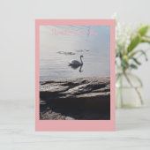 "Denk aan je" Wenskaart Bedankkaart (Staand voorkant)