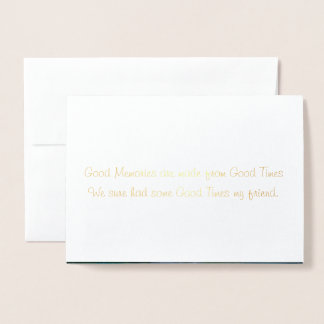 "Denk aan je" wenskaart Folie Kaarten