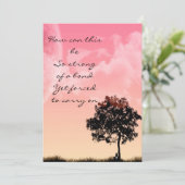 Denk aan je Wenskaart Kaart (Staand voorkant)