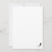 Denk aan je Wenskaart Kaart (Achterkant)