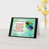 Denk aan je wenskaart kaart (Gele Bloem)