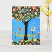 Denk aan je Wenskaart Kaart (Gele Bloem)