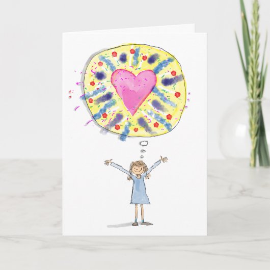 Denk aan je Wenskaart Kaart (Voorkant)