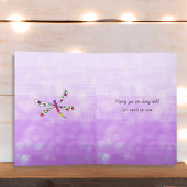 Denk aan je Whimsical Lady en Cat Friendship Kaart