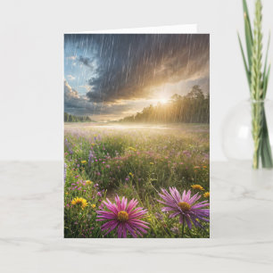 Denk aan je Wildflower Field Kaart