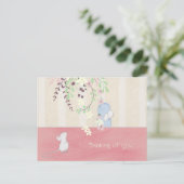 Denk aan je witte staart briefkaart (Staand voorkant)