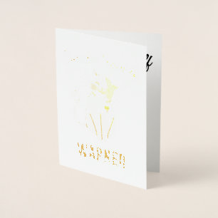 Denk aan je zelf opgeleide bokskat folie kaarten