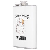 Denk aan je zelf opgeleide bokskat heupfles (Links)